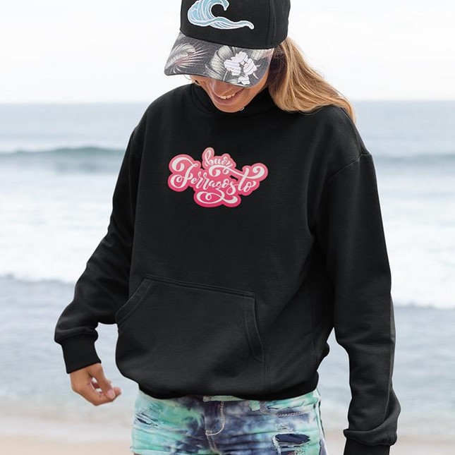 Buon Ferragosto Red Lettering Hoodie -Image by Shutterstock