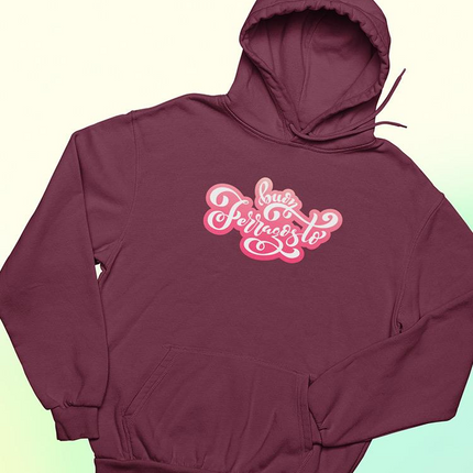 Buon Ferragosto Red Lettering Hoodie -Image by Shutterstock