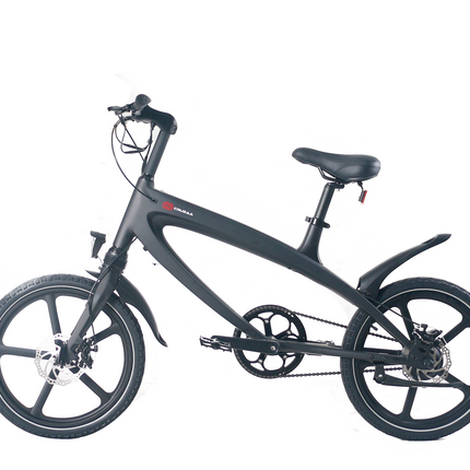 Official Carbon Black E-Bike with Built-in Speakers & Bluetooth (Range up to 60km)
