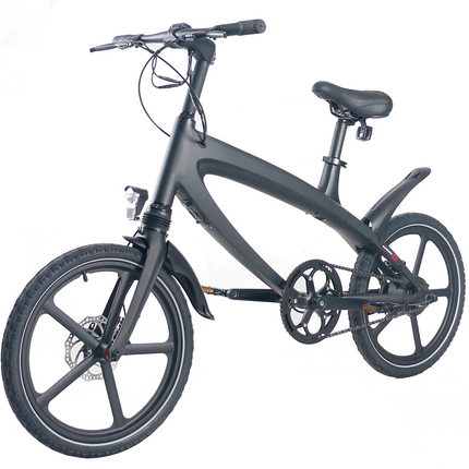 Official Carbon Black E-Bike with Built-in Speakers & Bluetooth (Range up to 60km)