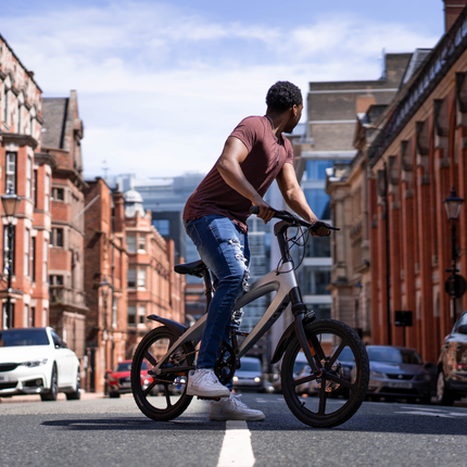 Official Carbon Black E-Bike with Built-in Speakers & Bluetooth (Range up to 60km)