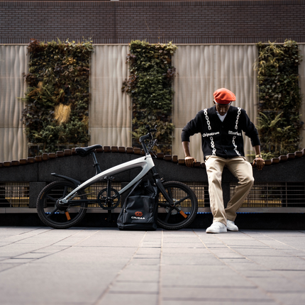 Official Carbon Black E-Bike with Built-in Speakers & Bluetooth (Range up to 60km)