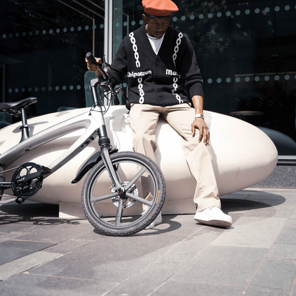 The Official Gun Metal Grey E-Bike with Built-in Speakers & Bluetooth (Range up to 60km)