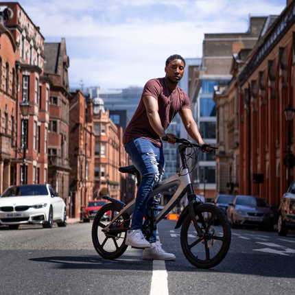 The Official Gun Metal Grey E-Bike with Built-in Speakers & Bluetooth (Range up to 60km)