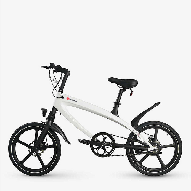 The Official Racing White E-Bike with Built-in Speakers & Bluetooth (Range up to 60km)