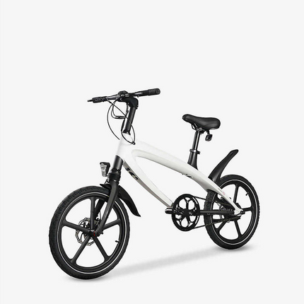The Official Racing White E-Bike with Built-in Speakers & Bluetooth (Range up to 60km)