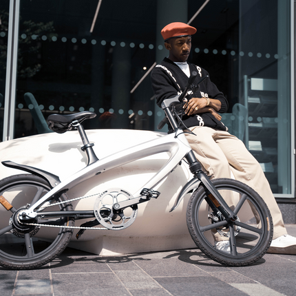 The Official Solar Beam Yellow E-Bike with Built-in Speakers & Bluetooth (Range up to 60km)