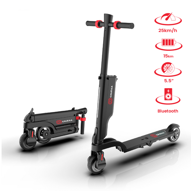 The Official Cruzaa City Bluetooth E-Scooter 25km Range - 25kmh Top Speed