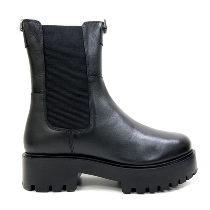 Luna Black Mid Calf Chelsea