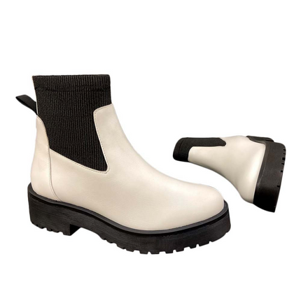 Olivia White Platform Chelsea