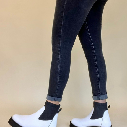Olivia White Platform Chelsea