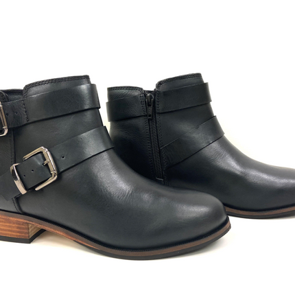 Tillie Black Stacked Bootie