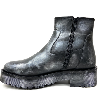 Emilia Silver Ankle Bootie