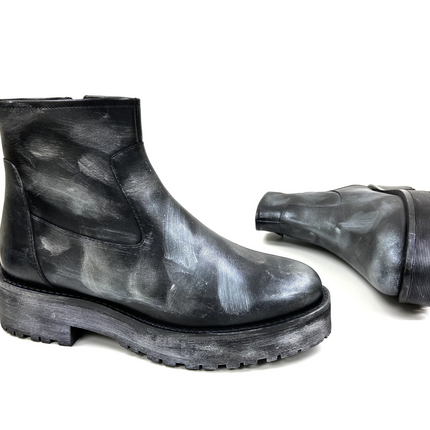 Emilia Silver Ankle Bootie