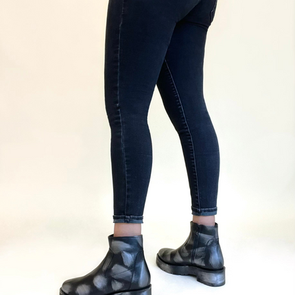 Emilia Silver Ankle Bootie