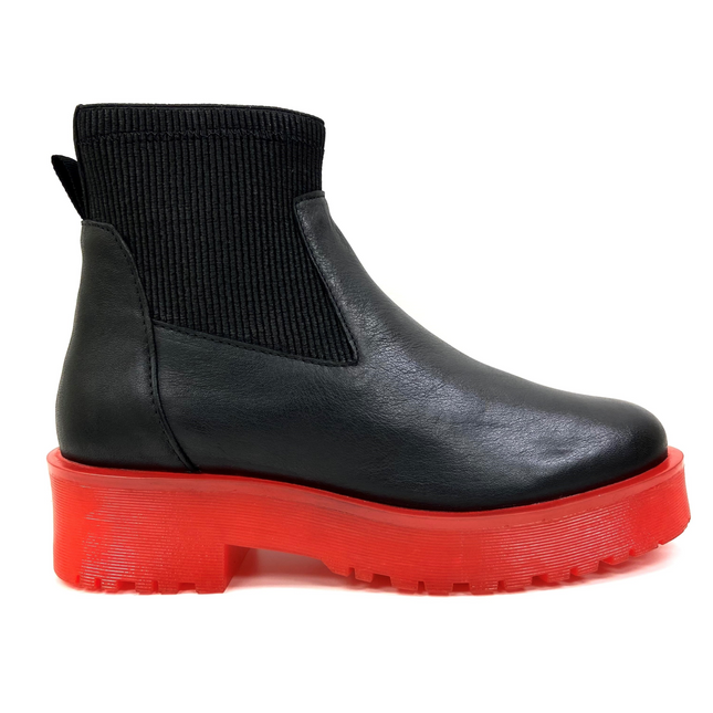 Olivia Red Platform Chelsea