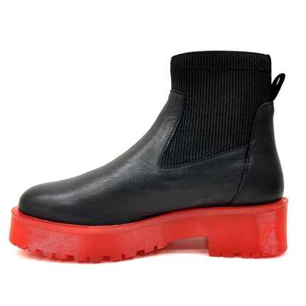 Olivia Red Platform Chelsea
