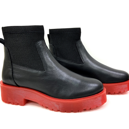Olivia Red Platform Chelsea