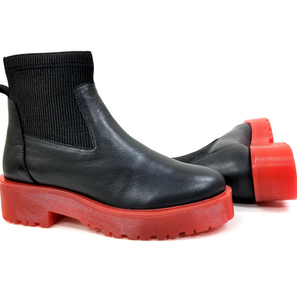 Olivia Red Platform Chelsea
