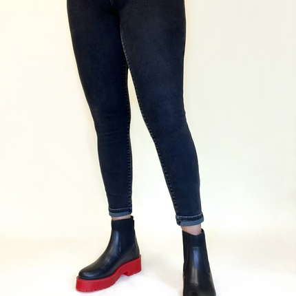 Olivia Red Platform Chelsea