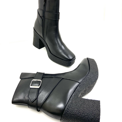 Lara Black Platform High Heels