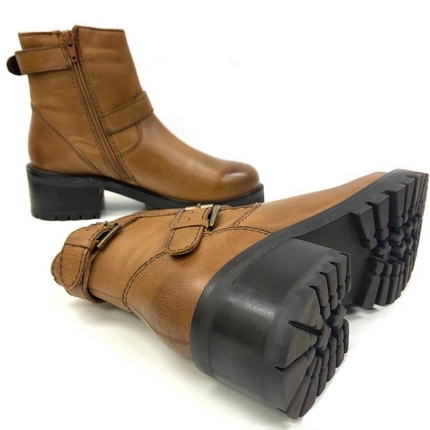 Terminator Tan Platform Bootie