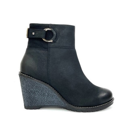 Sophie Black Wedge Bootie
