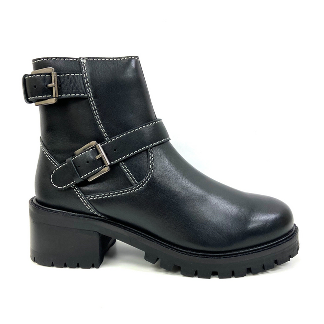 Terminator Black Platform Bootie