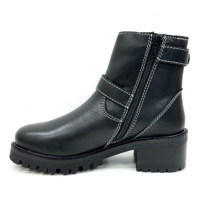 Terminator Black Platform Bootie