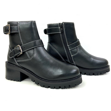 Terminator Black Platform Bootie
