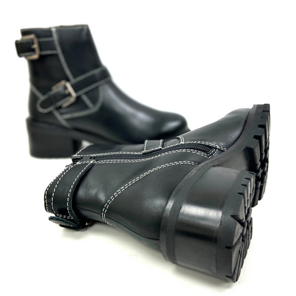 Terminator Black Platform Bootie
