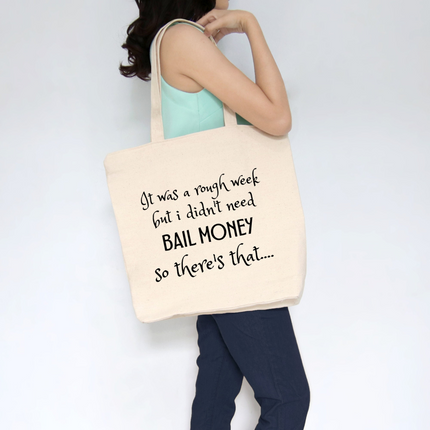 Funny Sarcastic Large Heavy Cotton Canvas Tote Bag with Pockets | Reusable Canvas Bag for Shopping, Beach or Overnight | Sarcasm Quote Bag