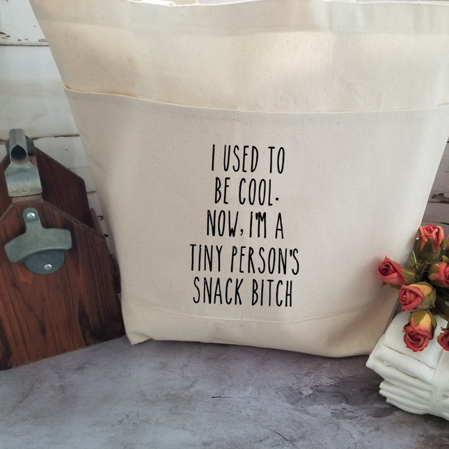 Funny Sarcastic Large Heavy Cotton Canvas Tote Bag with Pockets | Reusable Canvas Bag for Shopping, Beach or Overnight | Sarcasm Quote Bag