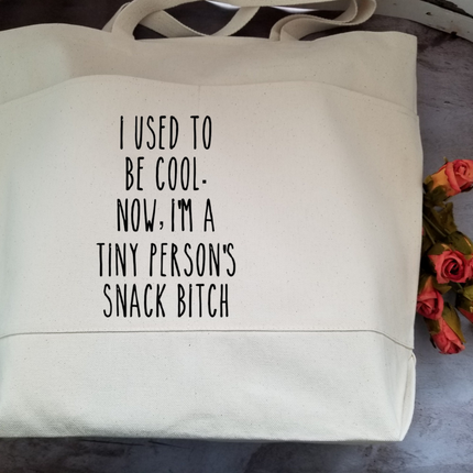 Funny Sarcastic Large Heavy Cotton Canvas Tote Bag with Pockets | Reusable Canvas Bag for Shopping, Beach or Overnight | Sarcasm Quote Bag