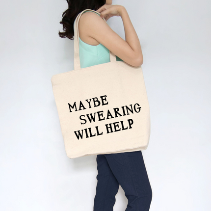 Funny Sarcastic Large Heavy Cotton Canvas Tote Bag with Pockets | Reusable Canvas Bag for Shopping, Beach or Overnight | Sarcasm Quote Bag
