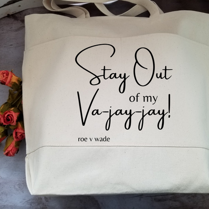 Funny Sarcastic Large Heavy Cotton Canvas Tote Bag with Pockets | Reusable Canvas Bag for Shopping, Beach or Overnight | Sarcasm Quote Bag