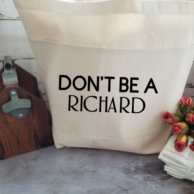 Sarcastic Heavy Cotton Canvas Tote | Large Funny Tote Bag with Pockets | Reusable Bag for Shopping, Beach, Books, or Overnight