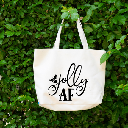Funny Christmas Tote Bag Funny Tote Bag Cotton Canvas Tote Reusable Grocery Bag Tote Bag with Pockets Farmers Market Bag Funny Shopping Bag