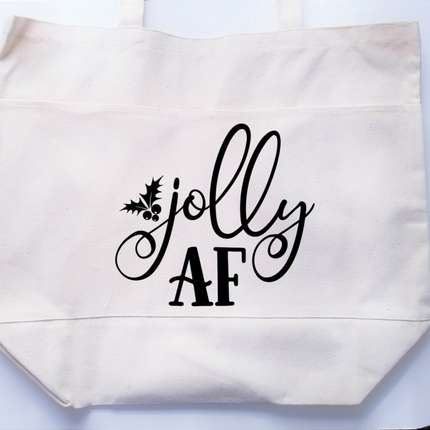 Funny Christmas Tote Bag Funny Tote Bag Cotton Canvas Tote Reusable Grocery Bag Tote Bag with Pockets Farmers Market Bag Funny Shopping Bag