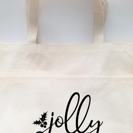 Funny Christmas Tote Bag Funny Tote Bag Cotton Canvas Tote Reusable Grocery Bag Tote Bag with Pockets Farmers Market Bag Funny Shopping Bag