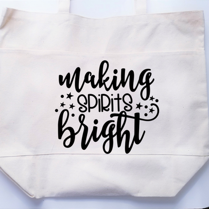 Funny Tote Bag, Cotton Canvas Tote, Reusable Grocery Bag, Tote Bag with Pockets, Holiday Tote Bag, Farmers Market Bag, Funny Shopping Bag