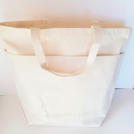 Funny Tote Bag, Cotton Canvas Tote, Reusable Grocery Bag, Tote Bag with Pockets, Holiday Tote Bag, Farmers Market Bag, Funny Shopping Bag