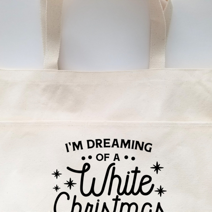 Funny Tote Bag, Cotton Canvas Tote, Reusable Grocery Bag, Tote Bag with Pockets, Holiday Tote Bag, Farmers Market Bag, Funny Shopping Bag