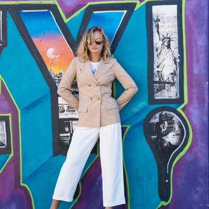 Louise Double-Breasted Wool Blazer
