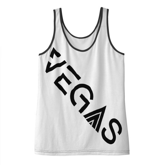 Duality Gear, Vegas Bound, Black & White Mudcloth, Ladies Soft Jersey Tank Top