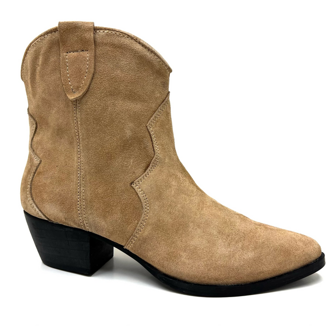 Chili Beige Short Western Bootie