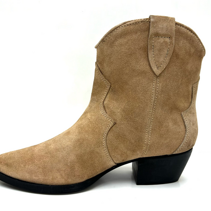Chili Beige Short Western Bootie