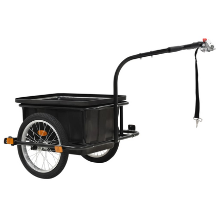 vidaXL Bike Cargo Trailer Black 13.2 gal