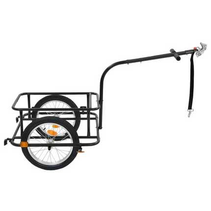 vidaXL Bike Cargo Trailer Black 13.2 gal