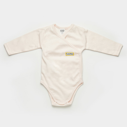 Bodysuit Kimono Long Sleeve Baby Pink